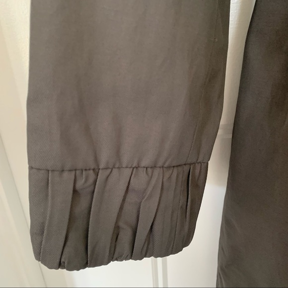 INC - Grey Belted Jacket with Ruffle detail - Size L - Picture 7 of 15